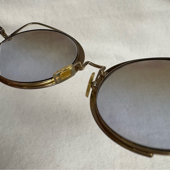 MIU MIU Sunglasses SMU51T Maroon Red w/ Gold Round w/ Cat Ears - Picture 11 of 14